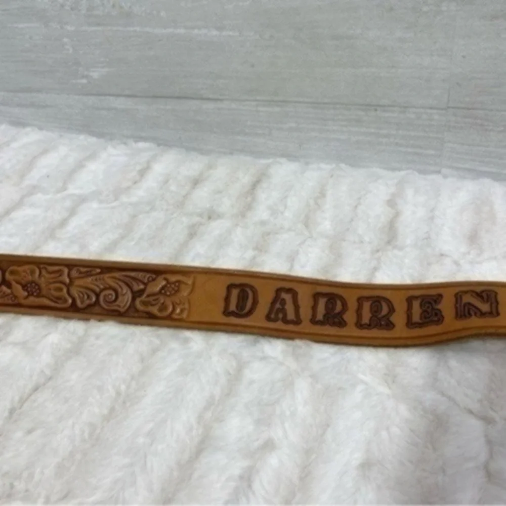 Rare Vintage Darren women’s genuine leather belt Size 30  Color brown